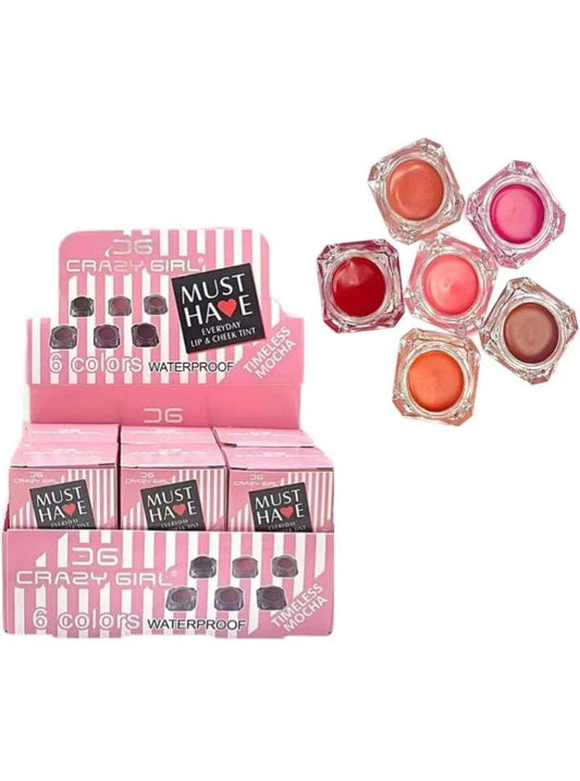 Crazy girl Multi Use Lips Eye Cheeks Tint 6Pcs Set