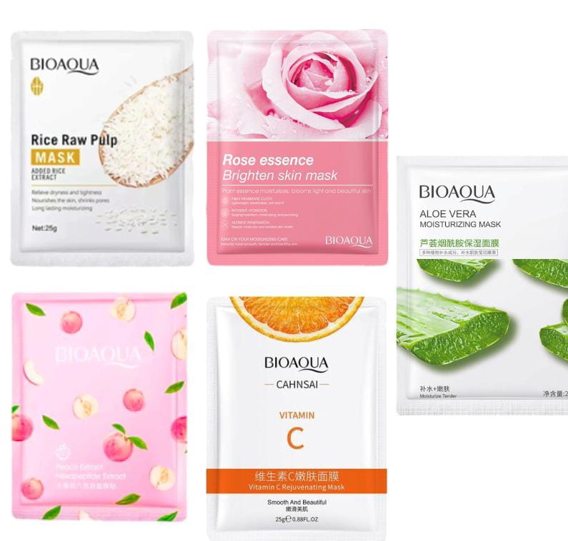 BIOAQUA Pack of 10 Moisturizing Face Mask Sheet